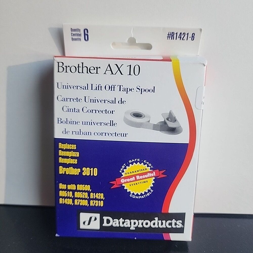 NEW 3 Pack Dataproducts R1421-6 Universal Lift Off Tape for Brother AX-10